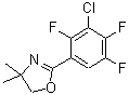 CAS 登录号：125290-76-8， 2-(3-氯-2,4,5-三氟苯基)-4,4-二甲基-4,5-二氢-1,3-恶唑