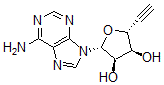 CAS#: 125296-16-4, 9-(5',6'-Dideoxy-beta-Ribohex-5'-Ynofuranosyl)Adenine