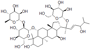 CAS 登录号：125309-99-1， 珠子参甙F5