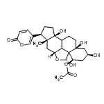 CAS 登录号:125339-13-1, (1beta,3beta,5beta,8Xi,9Xi,10Xi,11alpha,19R)-1-乙酰氧基-3,5,14,19-四羟基-11,19-环氧蟾蜍-20,22-二烯内酯