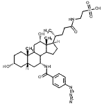 CAS#: 125378-99-6, 2-({(3alpha,5beta,7alpha,8xi,9xi,12alpha,14xi)-7-[(4-Azidobenzoyl)Amino]-3,12-Dihydroxy-24-Oxocholan-24-Yl}Amino)Ethanesulfonic Acid
