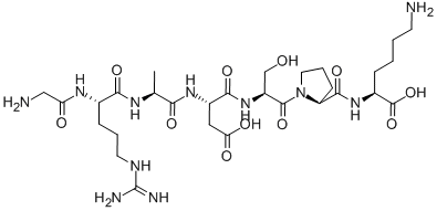 CAS 登录号：125455-58-5， 甘氨酰-L-精氨酰-L-丙氨酰-L-alpha-天冬氨酰-L-丝氨酰-L-脯氨酰-L-赖氨酸