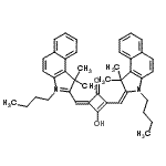 CAS 登录号：125597-36-6， (4Z)-4-[(3-丁基-1,1-二甲基-1H-苯并[E]吲哚鎓-2-基)亚甲基]-2-[(E)-(3-丁基-1,1-二甲基-1,3-二氢-2H-苯并[E]吲哚-2-亚基)甲基]-3-氧代-1-环丁烯-1-醇