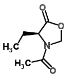 CAS 登录号：125679-70-1， (4S)-3-乙酰基-4-乙基-1,3-恶唑烷-5-酮