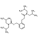 CAS 登录号:125769-67-7, 1,2-亚苯基二(亚甲基)二(二异丁基二硫代氨基甲酸酯)