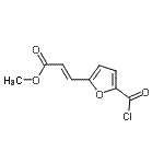 CAS 登录号：125812-04-6， 甲基(2E)-3-[5-(氯甲酰基)-2-呋喃基]丙烯酸酯