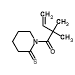 CAS 登录号：125880-13-9， 2,2-二甲基-1-(2-硫代-1-哌啶基)-3-丁烯-1-酮