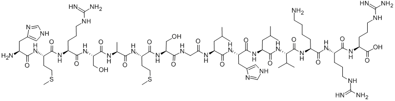 CAS#: 125911-68-4, L-Histidyl-L-Methionyl-L-Arginyl-L-Seryl-L-Alanyl-L-Methionyl-L-Serylglycyl-L-Leucyl-L-Histidyl-L-Leucyl-L-Valyl-L-Lysyl-L-Arginyl-L-Arginine