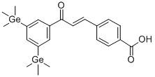 CAS 登录号：125973-61-7， 4-[(E)-3-[3,5-二(三甲基锗烷基)苯基]-3-氧代丙-1-烯基]苯甲酸