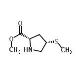 CAS 登录号：126111-07-7， 甲基(4S)-4-(甲硫基)-L-脯氨酸酯