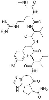 CAS#: 126112-22-9, 1-(N-Methylglycine)-5-L-Isoleucine-7-L-Prolinamide-1-7-AngiotensinII