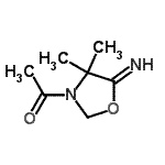 CAS 登录号：126118-46-5， 1-(5-亚氨基-4,4-二甲基-1,3-恶唑烷-3-基)乙酮