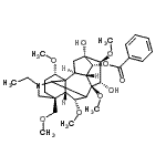 CAS 登录号：126266-35-1， (1alpha,6alpha,10alpha,13alpha,14alpha,15alpha,16beta,17Xi)-20-乙基-13,15-二羟基-1,6,8,16-四甲氧基-4-(甲氧基甲基)乌头烷-14-基苯甲酸酯