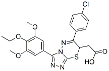 CAS#: 126598-19-4, 2-[6-(4-Chlorophenyl)-3-(4-Ethoxy-3,5-Dimethoxyphenyl)-7H-[1,2,4]Triazolo[3,4-b][1,3,4]Thiadiazin-7-Yl]Acetic Acid