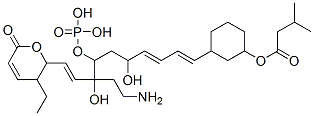 CAS#: 126643-52-5, [3-[(1E,3E,9E)-8-(2-Aminoethyl)-10-(3-Ethyl-6-Oxo-2,3-Dihydropyran-2-Yl)-5,8-Dihydroxy-7-Phosphonooxydeca-1,3,9-Trienyl]Cyclohexyl] 3-Methylbutanoate
