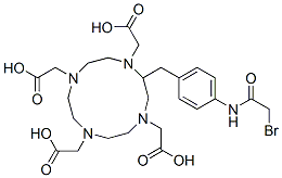 CAS#: 126753-62-6, 2-[2-[[4-[(2-Bromoacetyl)Amino]Phenyl]Methyl]-4,7,10-Tris(Carboxymethyl)-1,4,7,10-Tetrazacyclododec-1-Yl]Acetic Acid