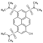 CAS 登录号:127044-59-1, 8-羟基-N,N,N',N',N'',N''-六甲基-1,3,6-芘三磺酰胺