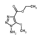 CAS#: 127045-27-6, Ethyl 1-Amino-5-(Methylsulfanyl)-1H-1,2,3-Triazole-4-Carboxylate