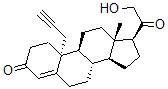 CAS 登录号：127080-69-7， (8S,9S,10S,13S,14S,17S)-17-(2-羟基乙酰基)-13-甲基-10-丙-2-炔基-1,2,6,7,8,9,11,12,14,15,16,17-十二氢环戊烯并[a]菲-3-酮