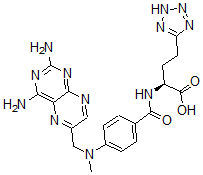 CAS 登录号：127105-48-0， (2S)-2-[[4-[(2,4-二氨基蝶啶-6-基)甲基-甲基氨基]苯甲酰基]氨基]-4-(2H-四唑-5-基)丁酸