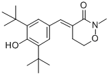 CAS 登录号：127245-22-1， (4E)-4-[(3,5-二叔丁基-4-羟基苯基)亚甲基]-2-甲基恶嗪烷-3-酮