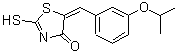 CAS 登录号：127378-77-2， (5E)-5-(3-异丙氧基亚苄基)-2-硫基-1,3-噻唑-4(5H)-酮