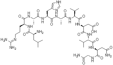 CAS#: 127650-08-2, Leucyl-N<Sup>5</Sup>-(Diaminomethylene)Ornithylalanylhistidylalanylvalyl-alpha-Aspartylvalylasparaginylglycinamide