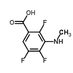 CAS 登录号：127660-43-9， 2,4,5-三氟-3-(甲基氨基)苯甲酸