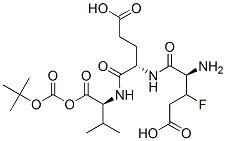 CAS 登录号：127708-86-5， 3-氟-5-[[5-羟基-1-[(1-羟基-3-甲基-1-氧代丁烷-2-基)氨基]-1,5-二氧代戊烷-2-基]氨基]-4-[(2-甲基丙烷-2-基)氧基羰基氨基]-5-氧代戊酸