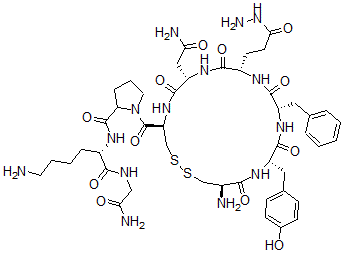 CAS 登录号：127716-66-9， 4-谷氨酸-gamma-酰肼-8-赖氨酸加压素