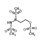 CAS 登录号：127793-03-7， 2-[1,2-二(甲基磺酰基)肼基]乙基甲烷磺酸酯