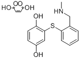 CAS#: 127906-41-6, 2-((2-((Methylamino)Methyl)Phenyl)Thio)-1,4-Benzenediol (Z)-2-Butenedi Oate (1:1) (Salt)