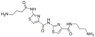CAS#: 127942-31-8, 2-((4-Amino-1-Oxobutyl)Amino)-N-(4-(((3-Aminopropyl)Amino)Carbonyl)-2-Thiazolyl)-4-Thiazolecarboxamide