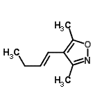 CAS 登录号：128035-76-7， 4-[(1E)-1-丁烯-1-基]-3,5-二甲基-1,2-恶唑
