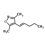 CAS#: 128035-78-9, 3,5-Dimethyl-4-[(1E)-1-Penten-1-Yl]-1,2-Oxazole