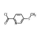 CAS 登录号：128073-12-1， 5-(甲硫基)-2-吡啶甲酰氯