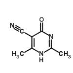 CAS#: 128199-32-6, 2,6-Dimethyl-4-Oxo-1,4-Dihydro-5-Pyrimidinecarbonitrile
