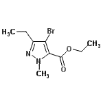 CAS#: 128537-28-0, Ethyl 4-Bromo-3-Ethyl-1-Methyl-1H-Pyrazole-5-Carboxylate