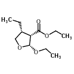 CAS#: 128597-11-5, Ethyl (2R,3S,4R)-2-Ethoxy-4-Ethyltetrahydro-3-Furancarboxylate
