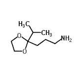CAS 登录号：128608-14-0， 3-(2-异丙基-1,3-二氧戊环-2-基)-1-丙胺