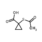CAS#: 128732-54-7, 1-(Acetylsulfanyl)Cyclopropanecarboxylic Acid