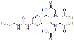 CAS#: 128817-30-1, 2-[[(2S)-1-(Bis(Carboxymethyl)Amino)-3-[4-(2-Hydroxyethylcarbamothioylamino)Phenyl]Propan-2-Yl]-(Carboxymethyl)Amino]Acetic Acid