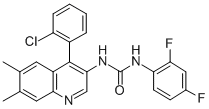 CAS#: 128831-46-9, 1-[4-(2-Chlorophenyl)-6,7-Dimethylquinolin-3-Yl]-3-(2,4-Difluorophenyl)Urea