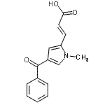 CAS 登录号：128843-46-9， (2E)-3-(4-苯甲酰基-1-甲基-1H-吡咯-2-基)丙烯酸