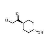 CAS#: 128882-64-4, 2-Chloro-1-(trans-4-Hydroxycyclohexyl)Ethanone