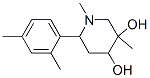 CAS 登录号:128887-74-1, 6-(2,4-二甲基苯基)-1,3-二甲基哌啶-3,4-二醇