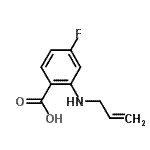 CAS 登录号：128992-69-8， 2-(烯丙基氨基)-4-氟苯甲酸