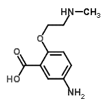 CAS 登录号：129018-80-0， 5-氨基-2-[2-(甲基氨基)乙氧基]苯甲酸