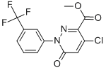 CAS 登录号：129109-18-8， 4-氯-6-氧代-1-[3-(三氟甲基)苯基]哒嗪-3-羧酸甲酯