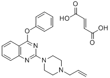 CAS#: 129112-70-5, 2-(4-Allyl-1-piperazinyl)-4-phenoxyquinazoline fumarate